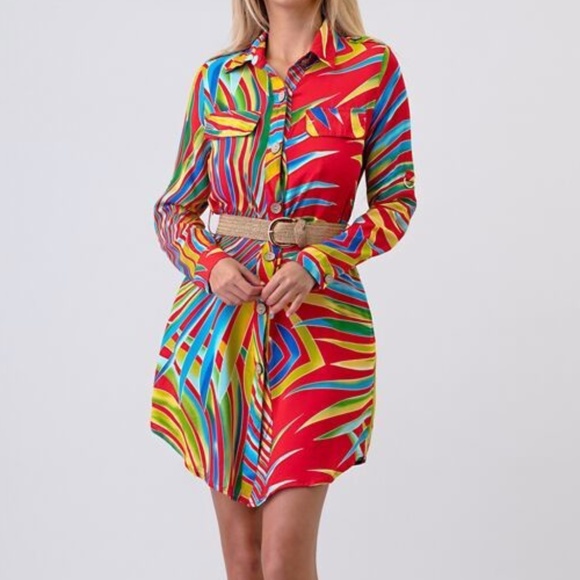 Tropical Peek-a-Boo Dress - Picture 7 of 7